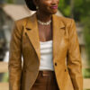 Shanola Hampton Brown Blazer