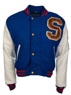 Sonic White Letterman Jacket