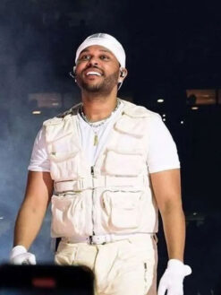 The Weeknd White Cotton Vest