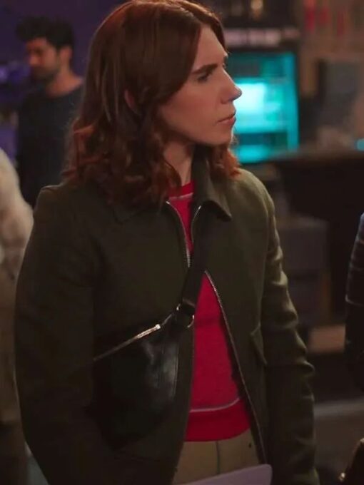 Zosia Mamet Green Wool Jacket