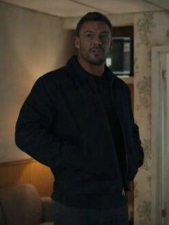 Alan Ritchson Black Cotton Jacket