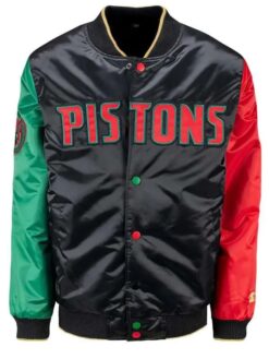 Detroit Pistons Multicolor Jacket