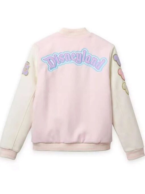 Disneyland Logo Pink Varsity Jacket