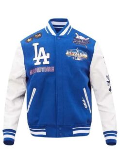 Dodgers NBA Blue and White Jacket