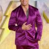 Dwayne Johnson Purple Suit