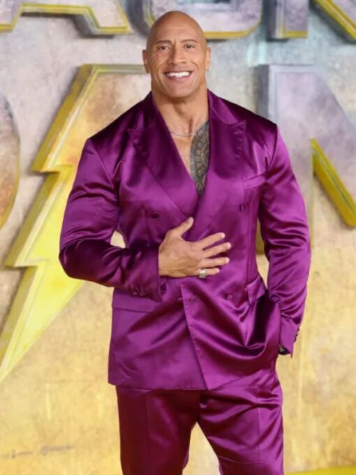 Dwayne Johnson Purple Suit