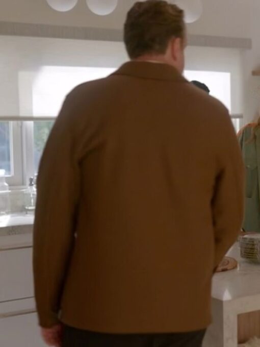 Jason Segel Brown Wool Jacket