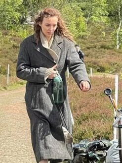 Jodie Comer Gray Coat