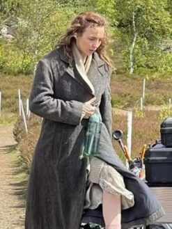 Jodie Comer Gray Wool Coat