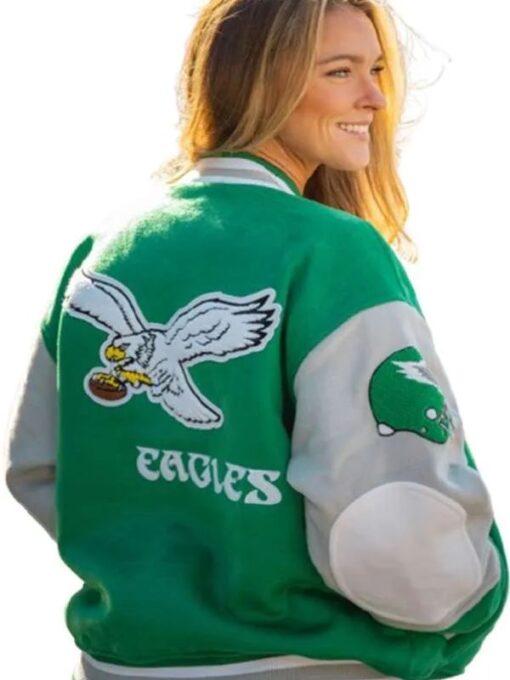 Kylie Kelce Green Letterman Varsity Jacket