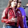 Lana Del Rey Maroon Jacket