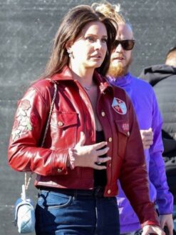 Lana Del Rey Maroon Jacket