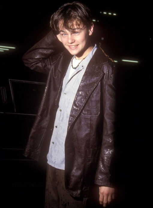 Leonardo Dicaprio Leather Blazer