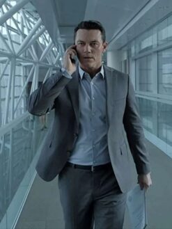 Luke Evans Gray Suit