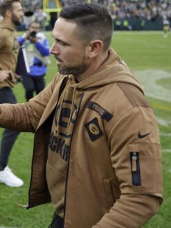 Matt Lafleur Brown Bomber Jacket