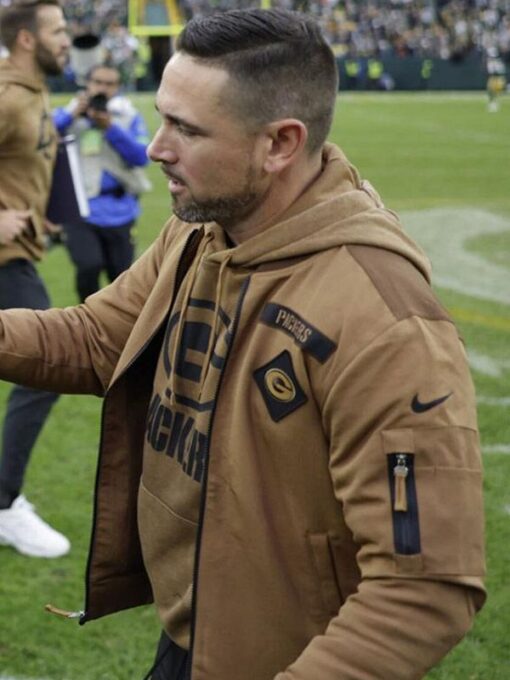 Matt Lafleur Brown Bomber Jacket