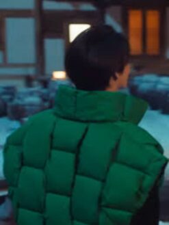 Min Ho Green Puffer Vest