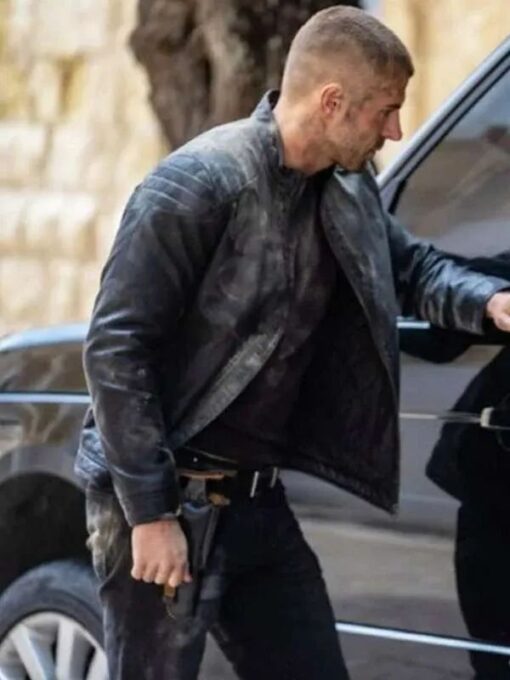 Myles Clohessy Black Leather Jacket