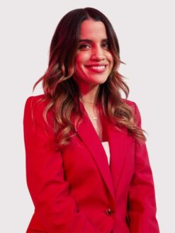 Natalie Morales Red Suit