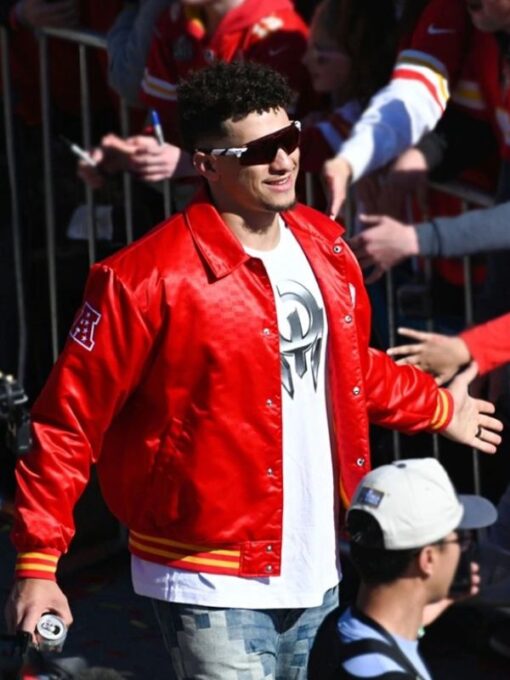 Patrick Mahomes Red Bomber Jacket