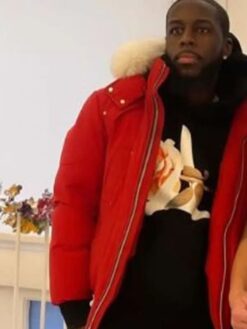 Sheck Wes Red Hooded Jacket