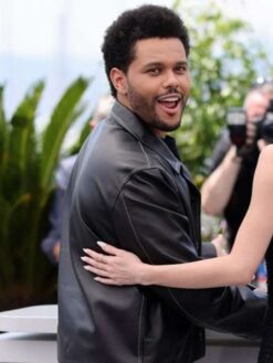 The Weeknd Black Leather Jacket