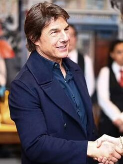 Tom Cruise Blue Wool Coat