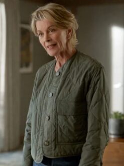 Wendie Malick Quilted Green Jacket