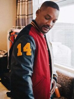 Will Smith Multicolor Varsity Bomber Jacket