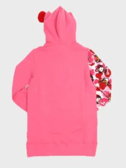 X Hello Kitty Bape Pink Pullover Hoodie