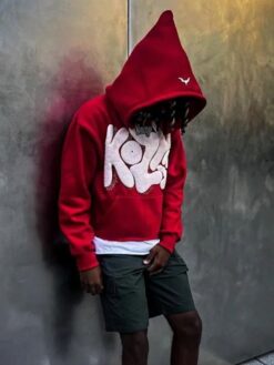 Y2k Red hoodie