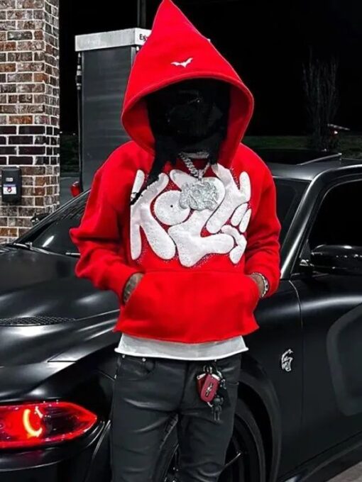 Y2k Red kozy hoodie