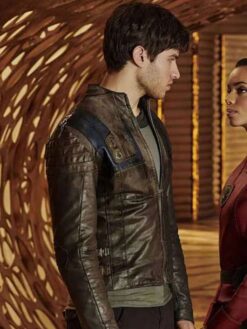 Cameron Cuffe Brown Leather Jacket