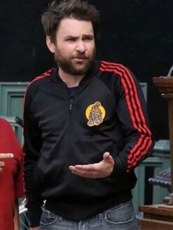 Charlie Kelly Black Bomber Jacket