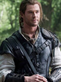 Chris Hemsworth Black Leather Vest