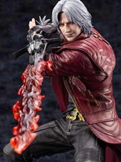 DMC Dante Red Leather Trench Coat