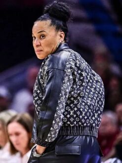 Dawn Staley Black Leather Jacket