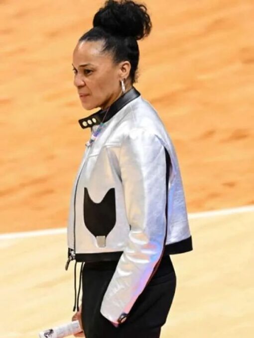 Dawn Staley Silver Leather Jacket