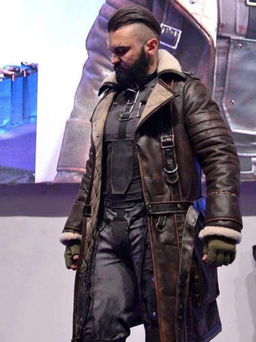 Elder Maxson Brown Leather Coat