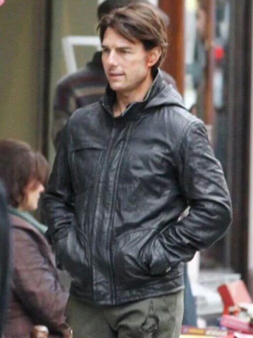Ethan Hunt Black Leather Jacket