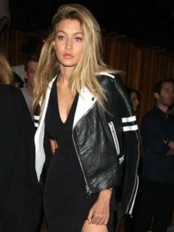 Gigi Hadid Black and White Jacket