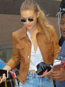 Gigi Hadid Leather Jacket