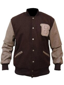 Hotline Miami Brown Varsity Jacket