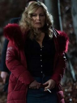 Jennifer Coolidge Red Puffer Jacket