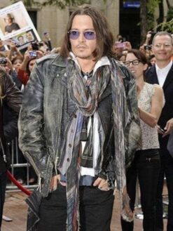 Johnny Depp Distressed Black Jacket