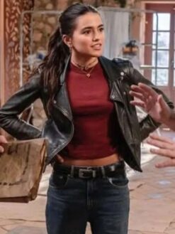 Maia Reficco Black Leather Jacket