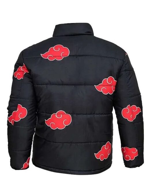 Naruto Akatsuki Black Puffer Jacket