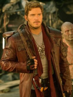 Peter Quill Brown Coat