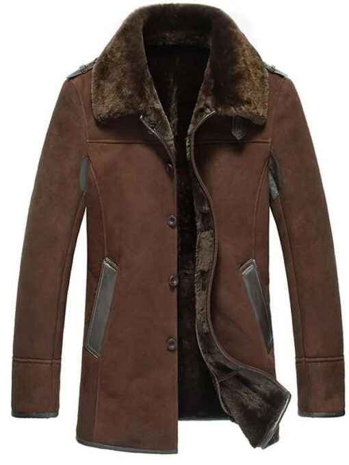 Reacher Style Shearling Coat