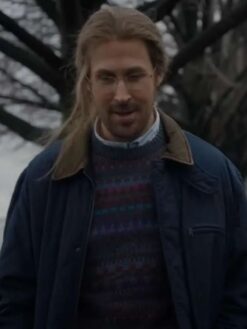 Ryan Gosling Blue Quilted Jacket